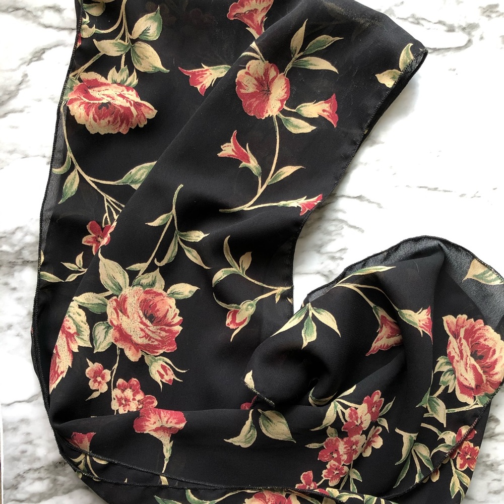 Floral scarf